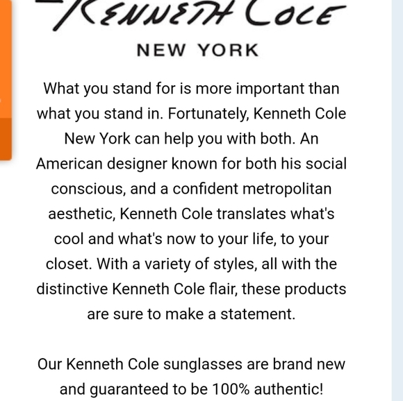 😶Kenneth Cole NY Oval Blonde Havana SmokeMirror glasses, eyewear,shades - Picture 2 of 12